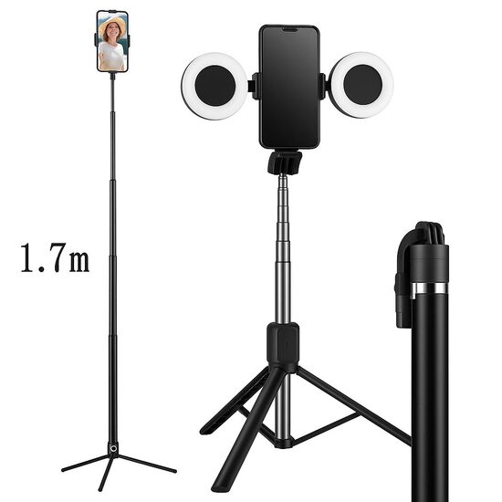 Universalus LED Apšvietimas Nuotraukoms su Telefono Laikikliu